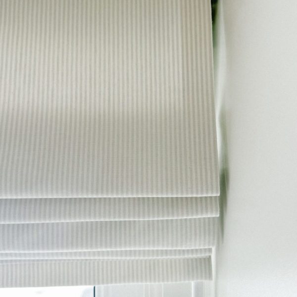 Tiny Stripe Roman Shades