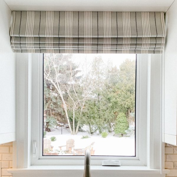 Audrey Stripe Roman Shades